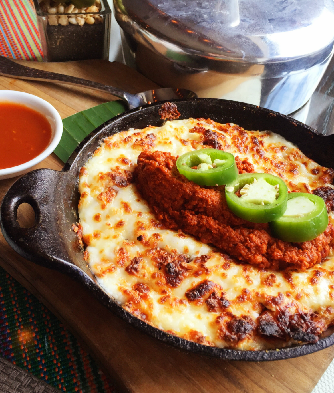 Queso Fundido con Chorizo – Melted Cheese with Chorizo Sausage