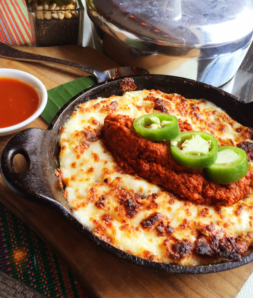 Queso Fundido Con Chorizo Melted Cheese With Chorizo Sausage 